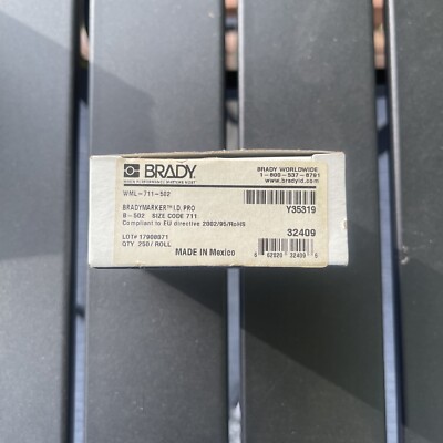 Brady WML-711-502 WIRE MARKING LABLES NEW IN BOX Free Shipping