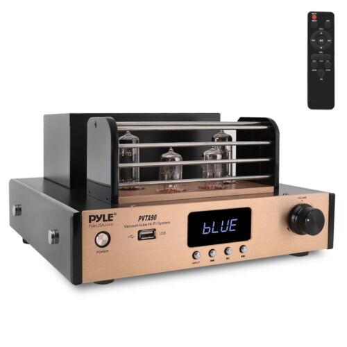 Pyle 1000W Home Audio Desktop Stereo Vacuum Hi-Fi Power Amplifier Receiver - Afbeelding 1 van 5