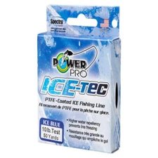 Power Pro Ice-Tec Spectra Braided Ice Fishing Line 50 yds Ice Blue - Choose Size