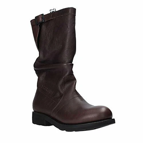 BIKKEMBERGS DONNA STIVALE VIETTA MEDIO PELLE MARRONE 16910 eBay