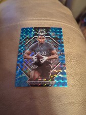 2023 Panini Mosaic #327 Jakorian Bennett Reactive Blue Mosaic