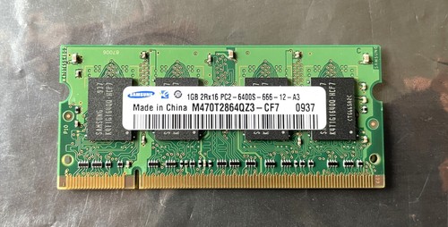 Samsung 1Gb Laptop Notebook RAM M470T2864QZ3-CF7 2Rx16 PC2 6400S-666-12-A3