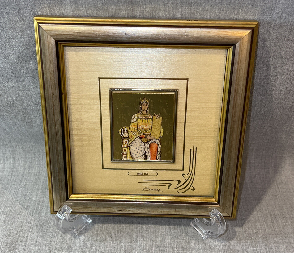 Goldart International 18K Gold Miniature Geneve Suisse Italy - ROMA 1128