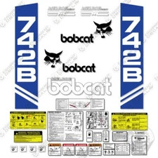 Fits Bobcat 742B Decal Kit Skid Steer Style C (1990s) - 7 YEAR OUTDOOR 3M VINYL!
