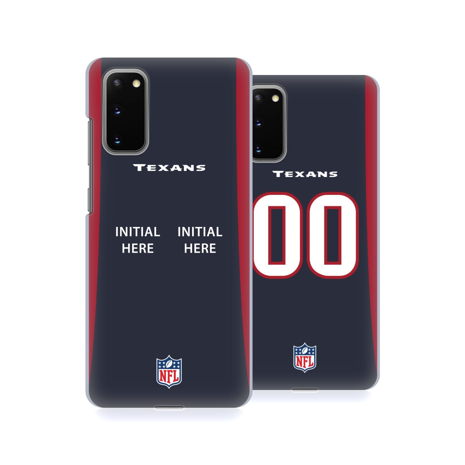 CUSTOM CUSTOMIZED PERSONALIZED NFL HOUSTON TEXANS BACK CASE FOR SAMSUNG PHONES 1