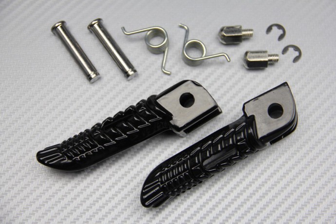 Repose-pieds avant noirs pour Suzuki GSXR 1300 Hayabusa 1999-2007