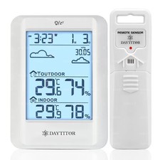 Indoor Outdoor Thermometer Wireless Digital Hygrometer,High Precision Tempera...