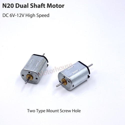 Mini N20 DC 6V 7.4V 9V 12V High Speed Micro 10mm*12mm Electric Motor Dual shaft - Afbeelding 1 van 9