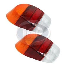 EURO TAIL LIGHT LENS SET LEFT & RIGHT PAIR VOLKSWAGEN T1 BUG BEETLE 1968-1970