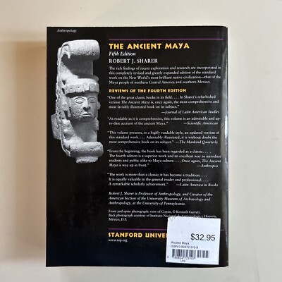 The Ancient Maya : Fifth Edition by Robert J. Sharer (1994