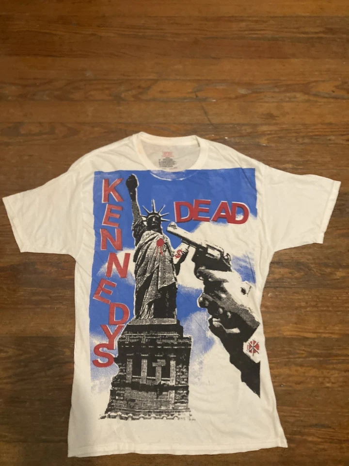 Camisa De Colección De Dead Kennedys Quinta Columna Gran Bandera Negra Círculo Jerks Clash Punk Foto 3 de 4
