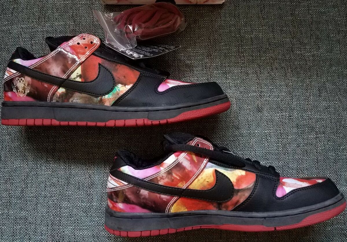 Nike Dunk Low SB PUSHEAD 1 2005 US Size 10 Skull Head Shoe Nike Dunk Low SB PUSHEAD 1 2005 US Size 10 Skull Head Shoe