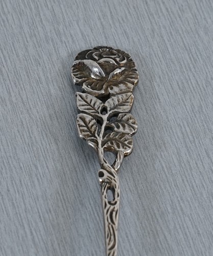 Cuchara de plata 800 cuchara conmemorativa cuchara de mocal Hildesheimer rosa años 60 - Imagen 3 de 4