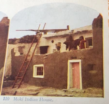 1905 KAWIN World Series #110 Moki Indian House STEREOVIEW CARD