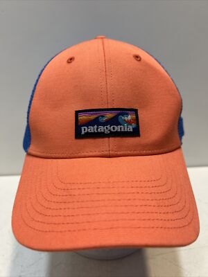 Patagonia LoPro Trucker キャップ 2点セット Patagonia Trucker Hat Peach Blue Snapback Mesh Cap Adjust P-6 Logo