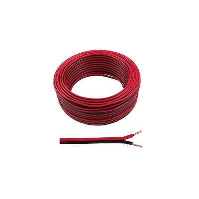 Popesq Lautsprecherkabel 5 M – 2-polig, 0,5 Mm², Schwarz-Rot, Für Audio-Anschlüsse
