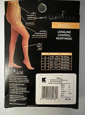 15 PACKS OF SHAPER LONGLINE CONTROL PANTYHOSE SILKY SHEER LEG FLAT SEAMS