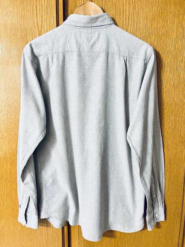 DIAMOND SUPPLY CO x  MATIX Shirt Men's Medium Gray Slim Fit Davis L/S Utility - Image 2 of 4