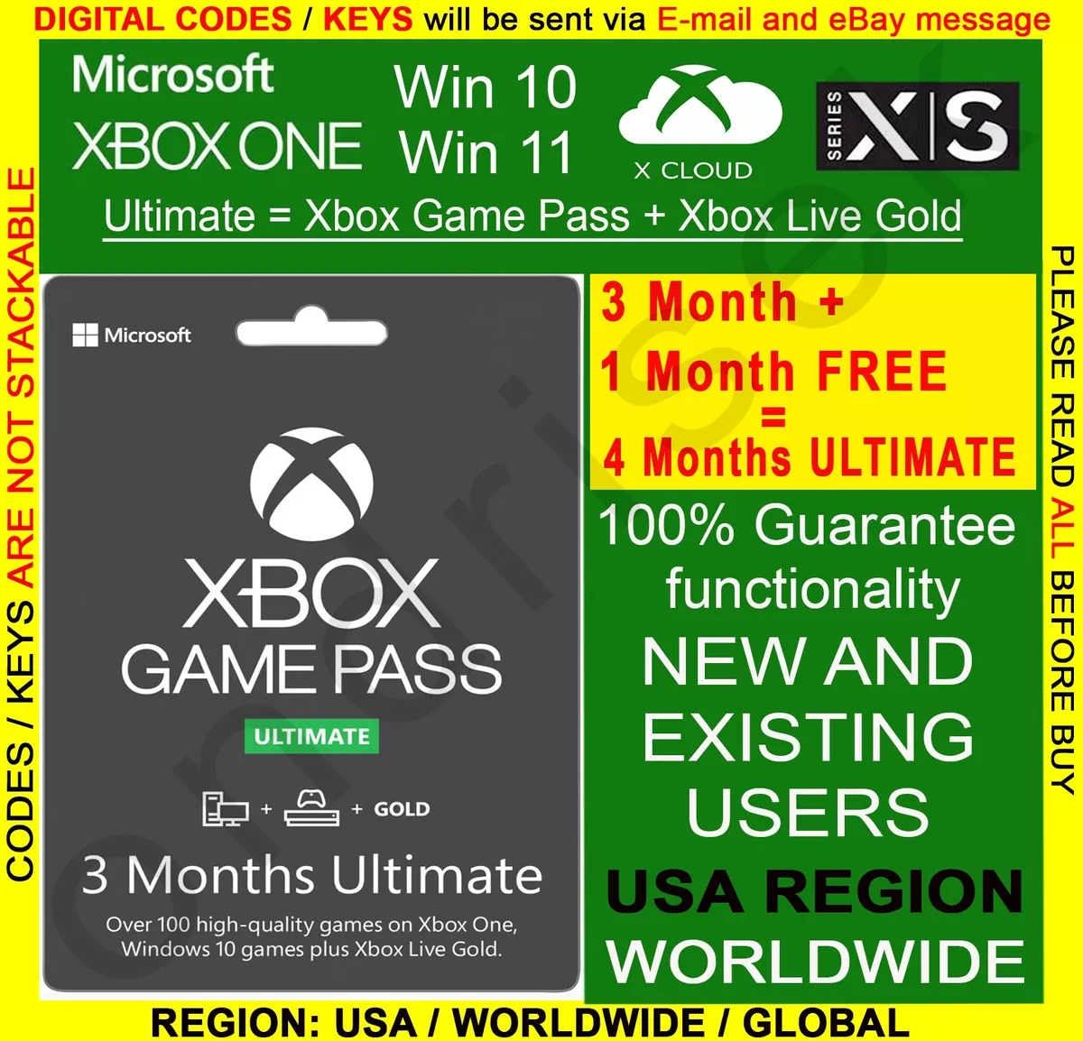 Cheapest Xbox Live Gold - Xbox Game Pass Core 3 Months US