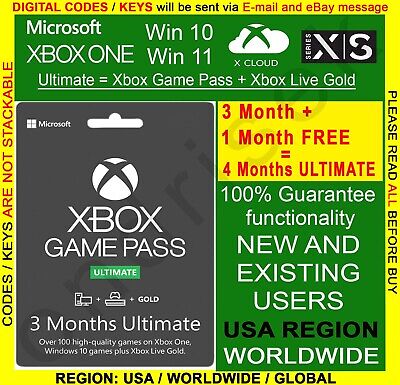 Xbox Game Pass Ultimate - 1 Month XBOX One / Series XS / Windows 10 CD Key  (NON-STACKABLE) US - Electronic First