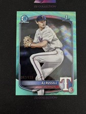 2025 Bowman Draft AJ Russell 1st Bowman 082/125 Chrome Prospects Aqua Wave -LYQ