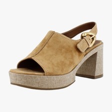 Aerosoles Zella Womens Heels Tan Suede