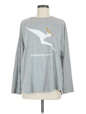 Assorted Brands Women Gray Long Sleeve T-Shirt One Size