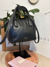 Radley London /black leather handbag crossbody Bag small multiway Rrp £129
