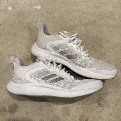 Adidas Womens Fluidstreet G58104 White Running Shoes Sneakers Size 8