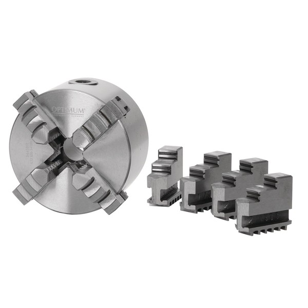 Optimum Optimum Vierbacken-Drehfutter Guss, Zentrisch Spannend Ø 100 Mm, 3442810-image