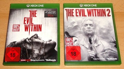2 XBox One + Series X|S Spiele The Evil Within 1 + 2 Uncut USK18 CIB komplett