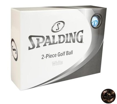 Spalding (Sporting) Golfball 1 Dutzend (12 Stück) weiß SPBA-3768
