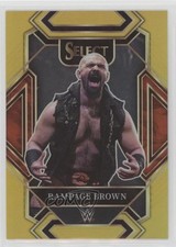 2022 Panini Select WWE Mezzanine Gold Prizm /10 Rampage Brown #385 0b3o