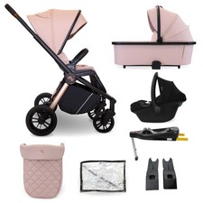 My Babiie MB450i 3-in-1 Travel System with Base - Pastel Pink