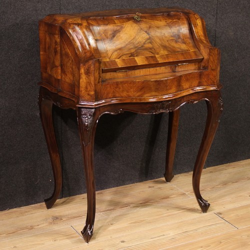 Rabat Veneta en Bois Secrétaire Meuble Bureau Commode Style Ancien Xx Siècle