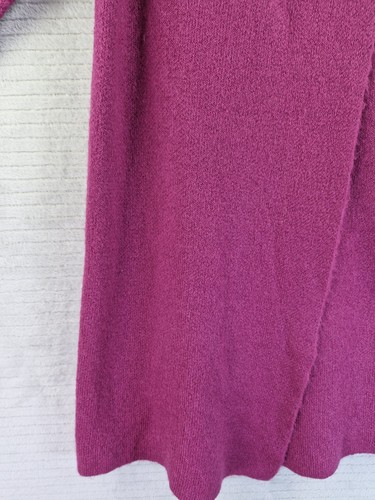 Max Studio Size M Pink Wool Blend Long Length One Button Cardigan Coatigan - Picture 4 of 18