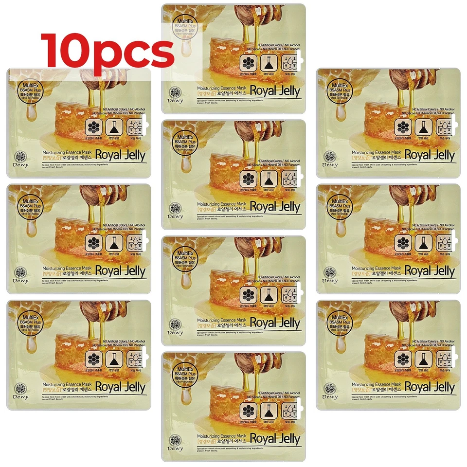 10pcs Royal Jell Essence Face Mask Sheets Korean Best Facial Mask Pack Made Kore - Image 2 of 4