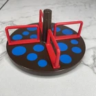 Vintage Playmobil Merry Go Round Playground Replacement Part Brown & Blue C3
