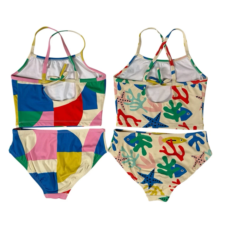 Bundle of 3 Hanna Andersson Girls Youth sz 10 140 Two-Piece Swimsuits Bikinis - Image 4 of 4