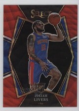 2021-22 Panini Select Premier Level Red Wave Prizm Isaiah Livers #160 12z3