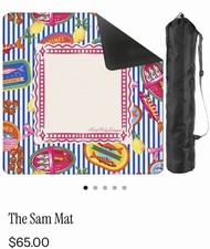Mad Mahj Designs 31.5" Non-Slip Mahjong Mat - 2mm Thick Stitched Game Pad