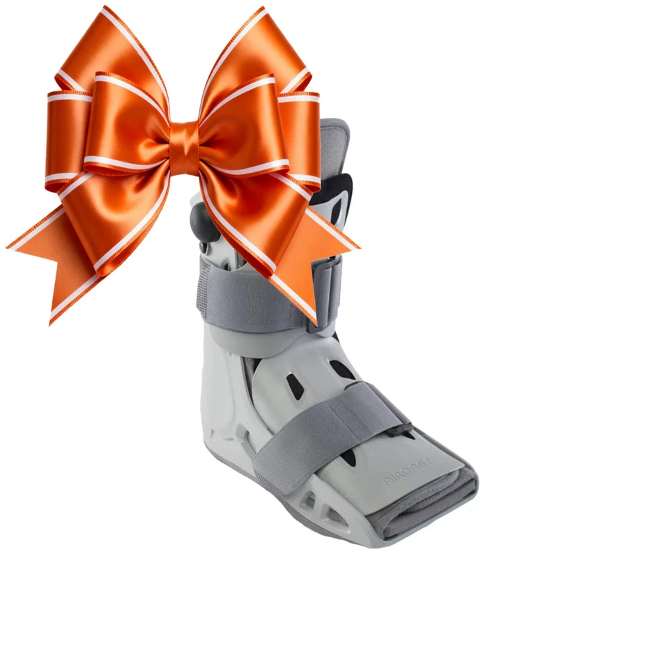 Aircast AirSelect Estilo Corto Grande Gris Soporte para Caminar y Bota para Caminar