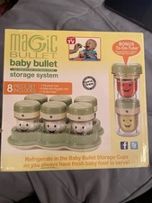 Baby Bullet Magic Bullet Storage System 8 Piece Set Cups Tray To Go Tube