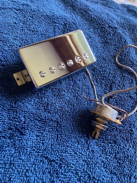 RARE Gibson? Humbucker RHY PRO 860-31678-L Guitar Pickup+Knob PATENT APPLIED FOR
