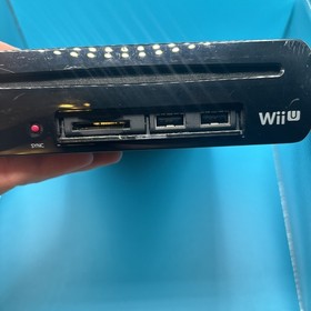 Nintendo Wii U Black Console Bundle Lot 32GB Controllers Tested Working Read***
