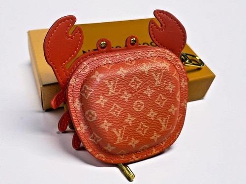 LOUIS VUITTON Bag Charm LV Club Monogram Canvas Orange Key Holder