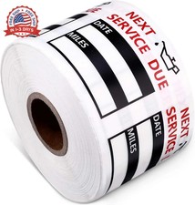 600 Pieces Oil Change Reminder Stickers Service Reminder Labels Low-Tack Windshi