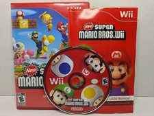 New Super Mario Bros. Wii (Nintendo Wii, 2009) W/ Manual Tested Working