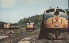 O&W FT Diesels 802,Middletown,NY Yard,May 1957 Orange County Douglas Wornom
