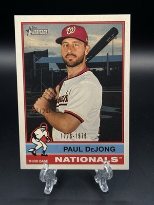 2025 Topps Heritage High Number PAUL DEJONG #/200 Bicentennial Nationals